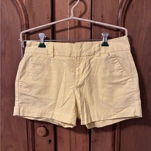 Calvin Klein Women's Chino Shorts - Sunlight Yellow,Size 2